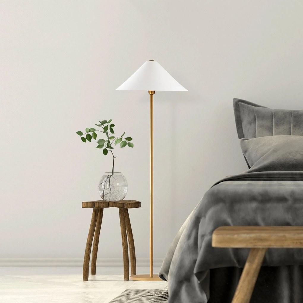 Candeeiro de Pé Mixed – Dourado – 46 x 46 x 150 cm