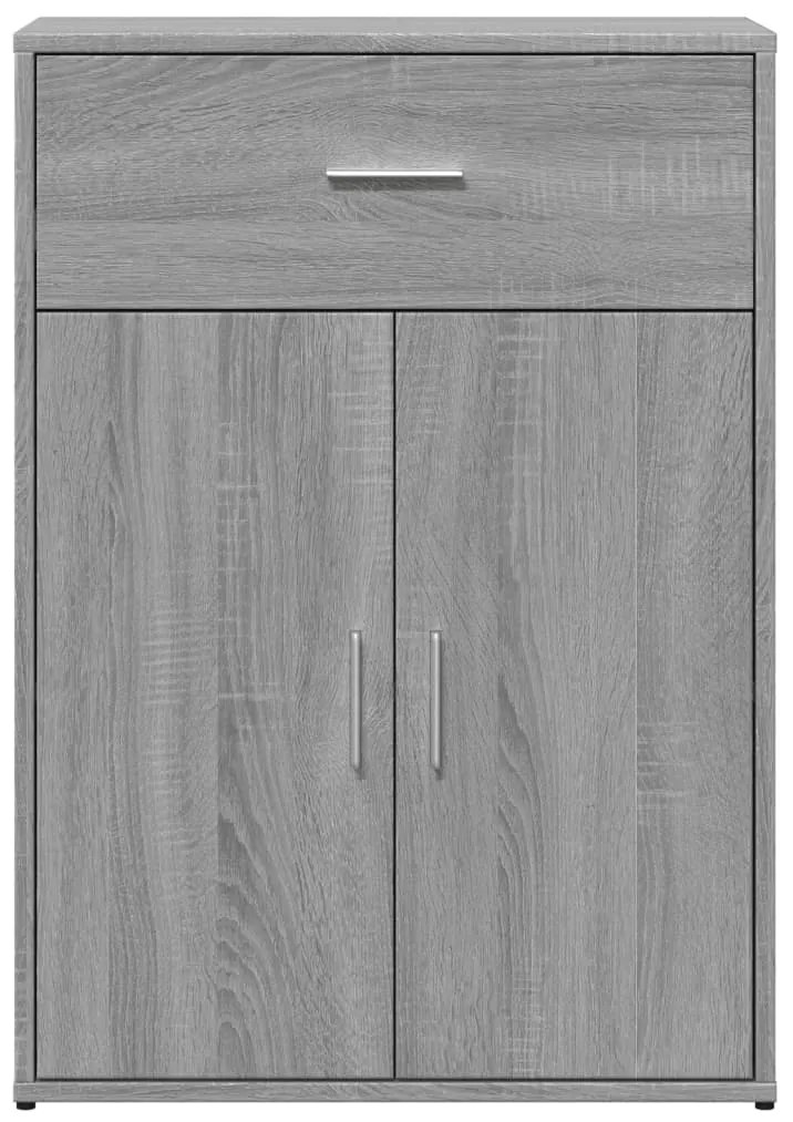 Aparadores 2 pcs 60x30x84 cm derivados madeira cinzento sonoma