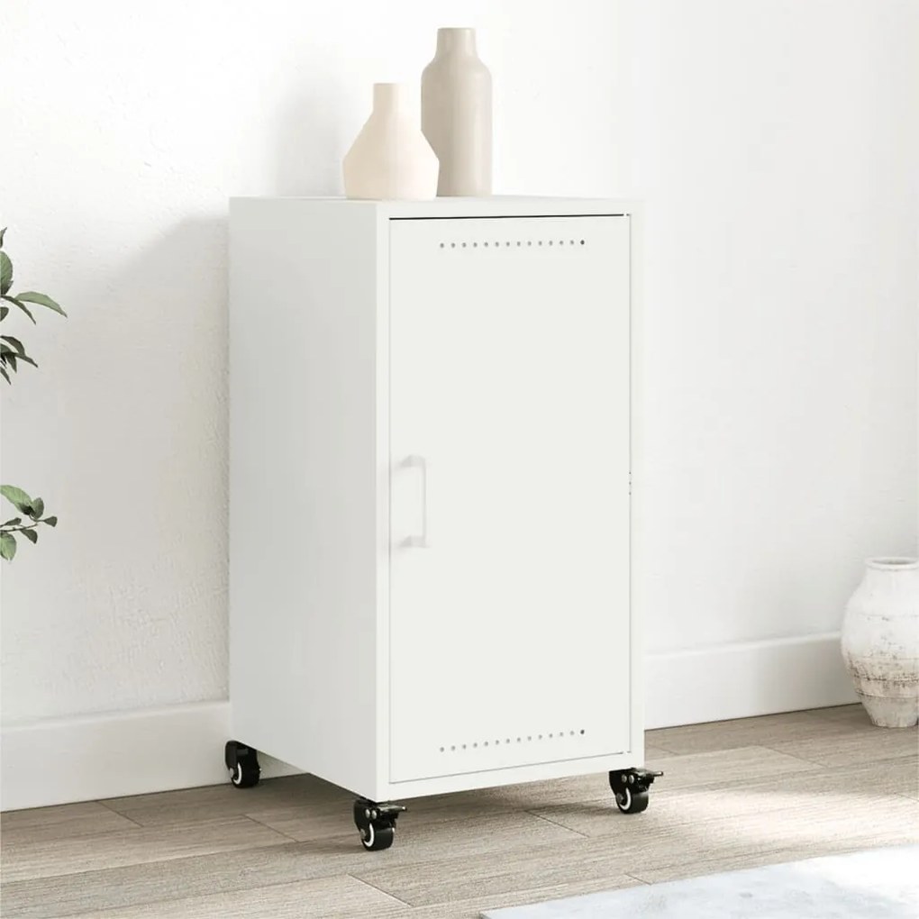 vidaXL Aparador 36x39x72 cm aço branco