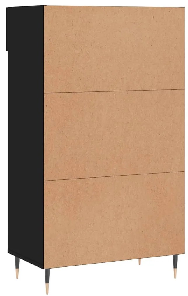 Sapateira 60x35x105 cm derivados de madeira preto