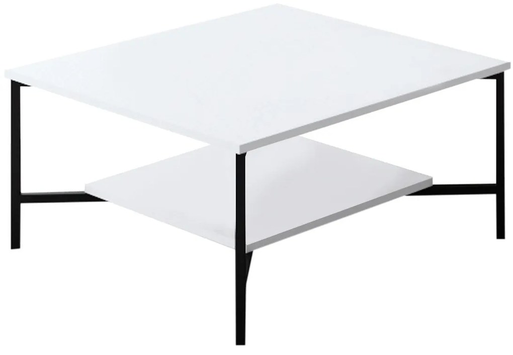 Conjunto de Mobiliário de Sala – Black Line Set – Branco e Preto