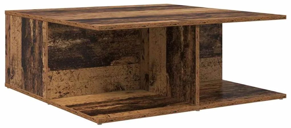 Mesa de centro com gaveta com armazenamento Madeira antiga 80 x 80 x 3