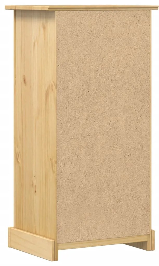 Mesa de cabeceira Corona 53x39x103 cm madeira de pinho maciça