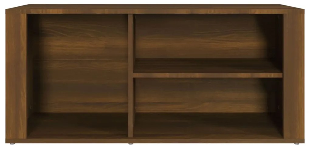 Sapateira Loures - Com 3 Compartimentos - Cor Castanho - 100x35x45 cm