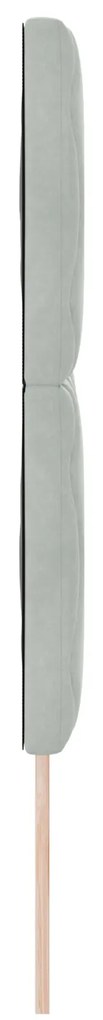 Cabeceira Design de Blocos de Diamante Cinza Claro 160 cm Veludo