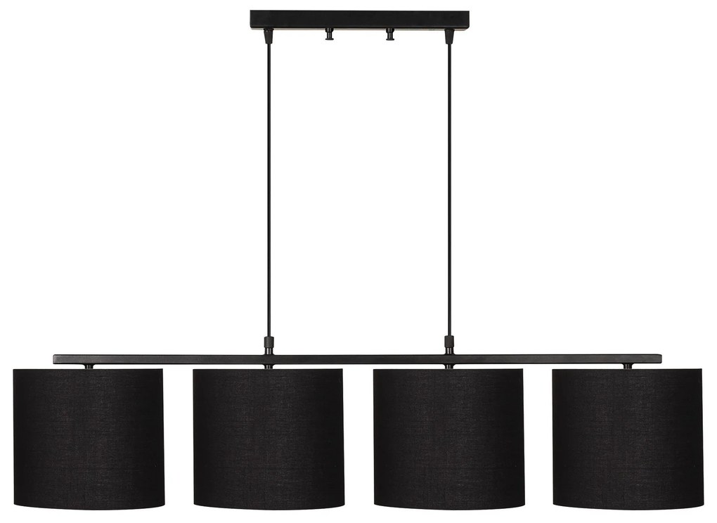 Candeeiro de Teto Valiz – Preto – 110 x 25 cm