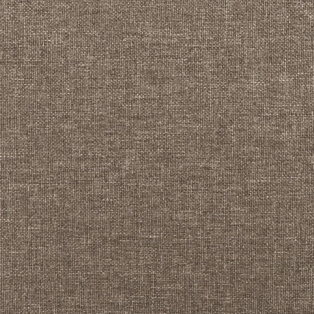 Cama box spring colchão/LED 120x190cm tecido cinza-acastanhado