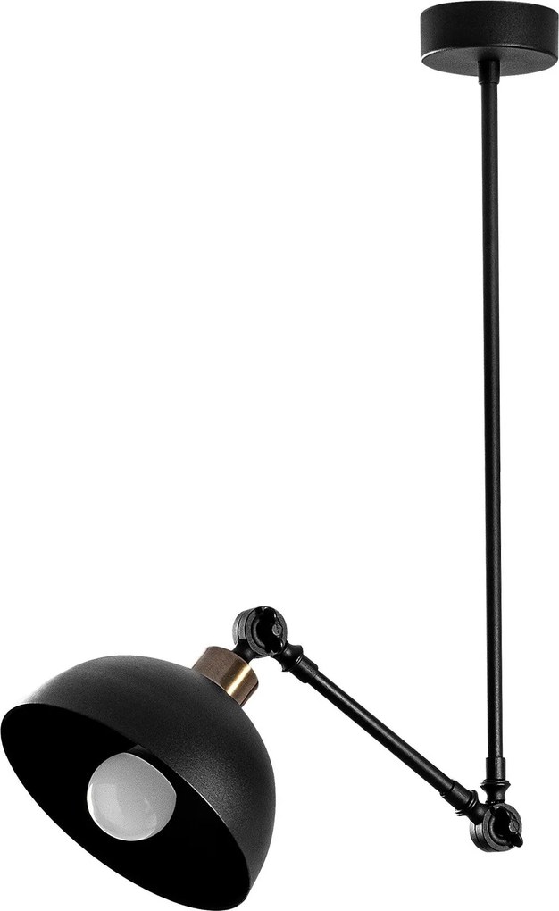 Candeeiro Suspenso Dram – Preto – 42 x 42 cm