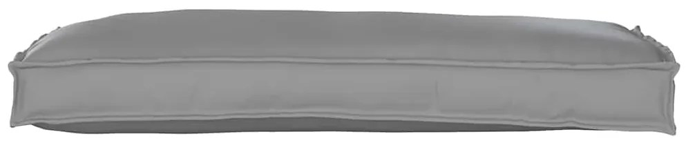 Almofadas de Palete para Banco - 2 Peças Cinza - 100 x 40 x 8 cm - Tec