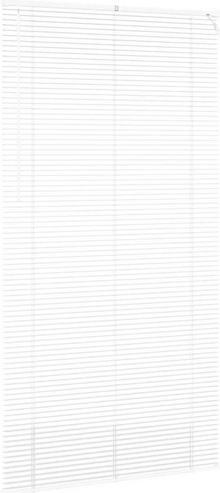 Persiana de Janela com cortinas Outros Manual Branco 80 x 130 cm Alumí
