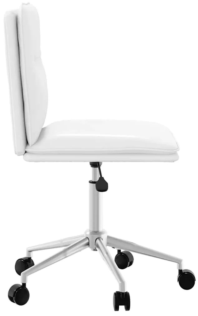 Cadeiras de jantar 6 pcs couro artificial branco