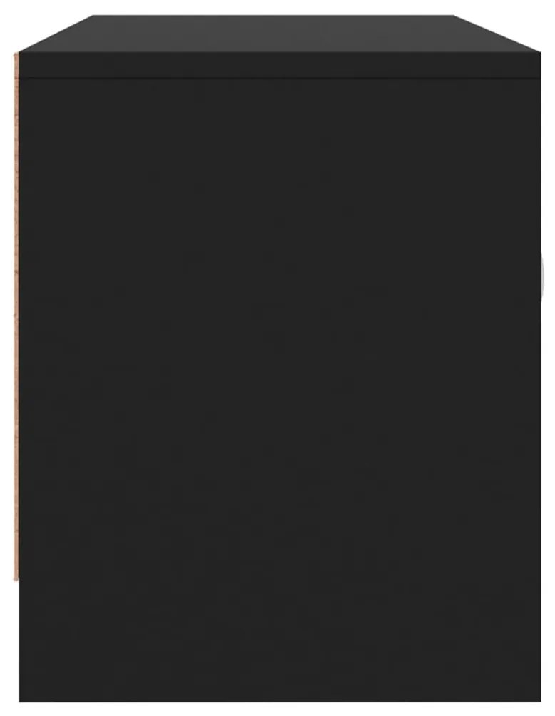 Móvel de TV 102x30x37,5 cm derivados de madeira preto