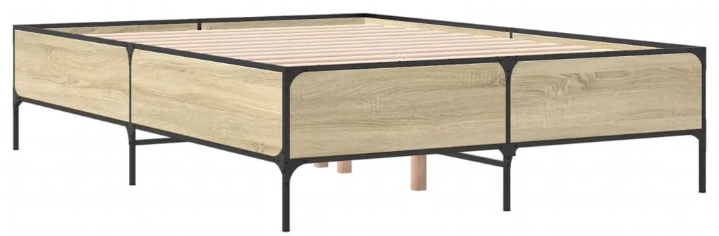 Estrutura de cama 120x190 cm derivados madeira/metal
