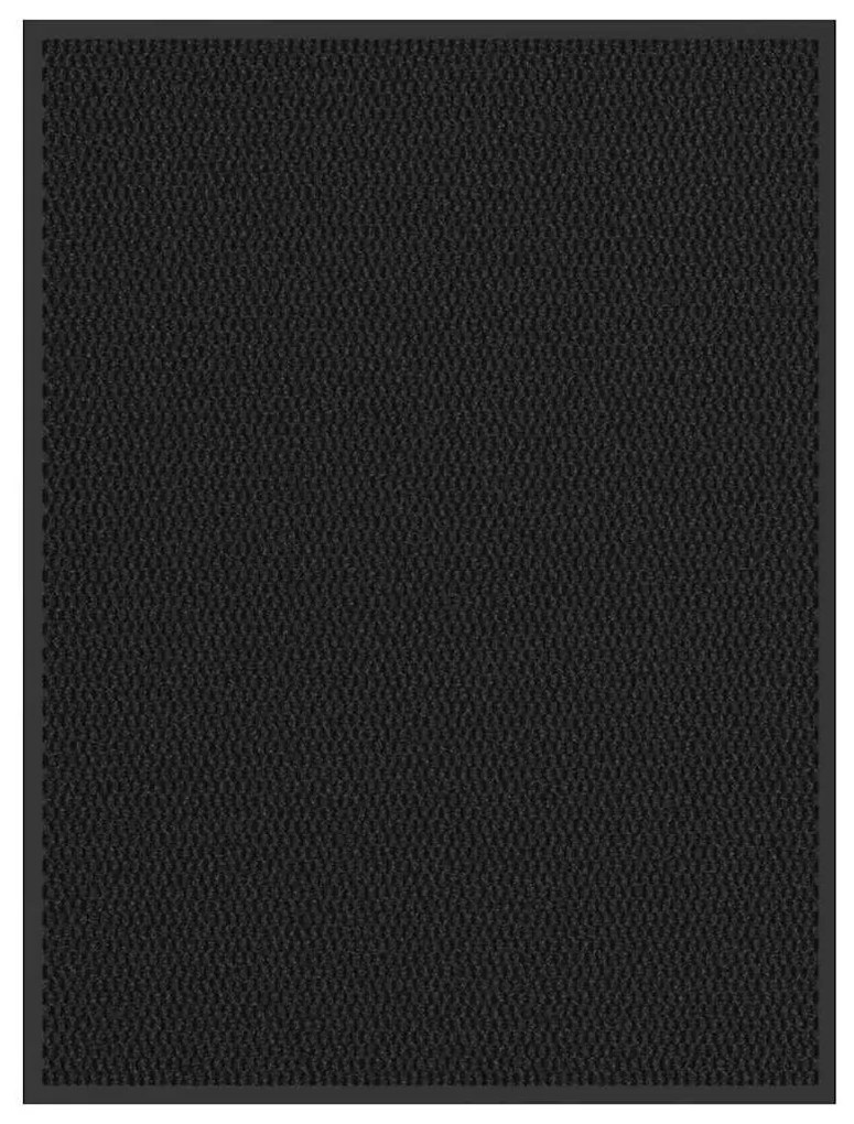 Tapete de porta 80x120 cm preto