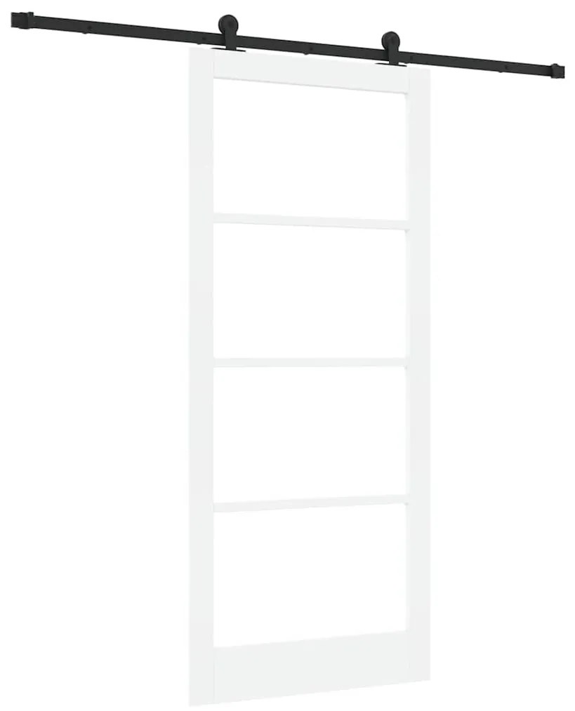porta deslizante vidaXL com ferragens 'ORKDAL'Branca 93x211 cm