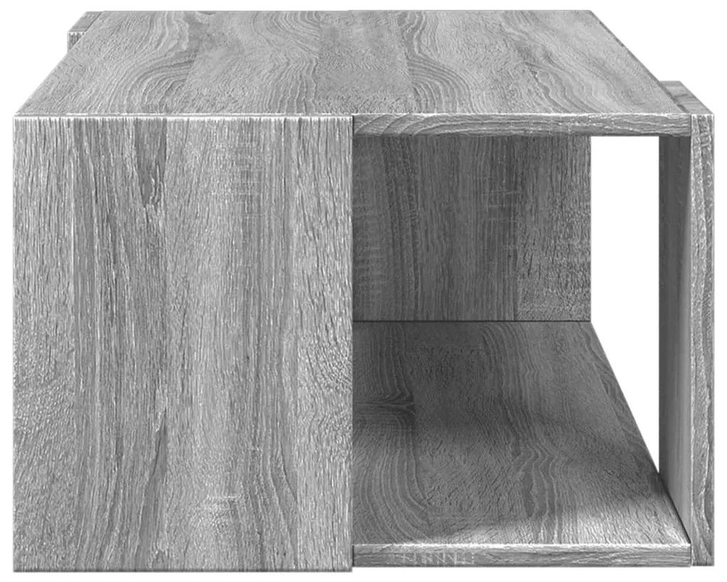 Mesa de centro 89,5x48x30 cm derivados madeira cinzento sonoma