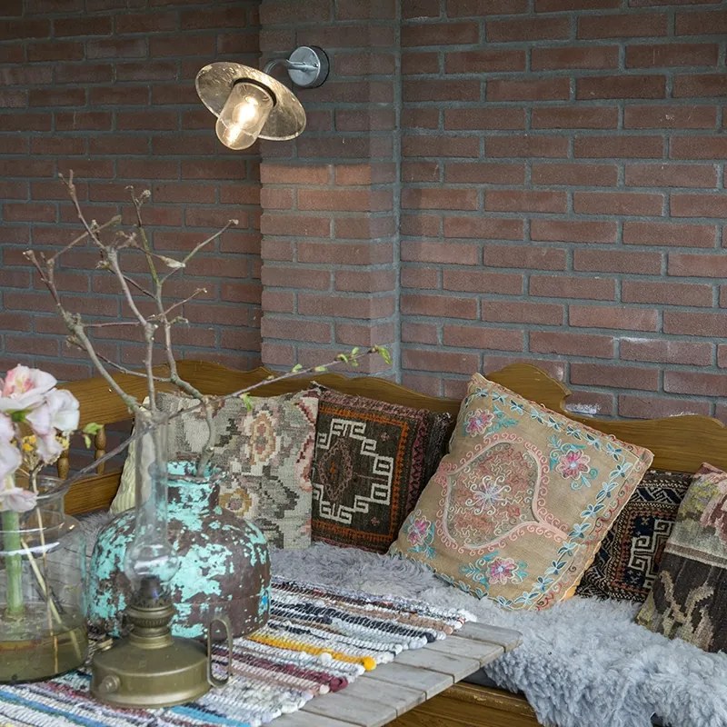 Candeeiro de parede exterior inteligente zinco IP44 com Wi-Fi A60 - Munich