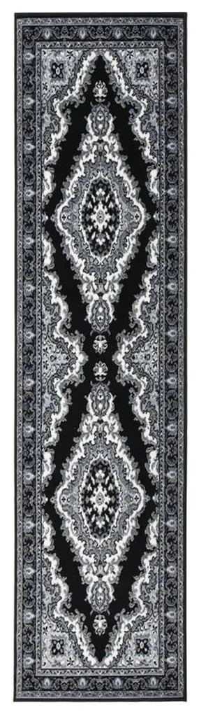 vidaXL Passadeira 60x300 cm polipropileno preto