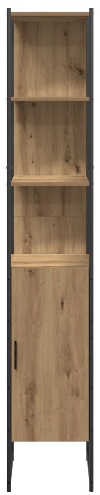 Conjunto de Móveis Para Casa de Banho de 4 Peças Carvalho Artesanal Ma