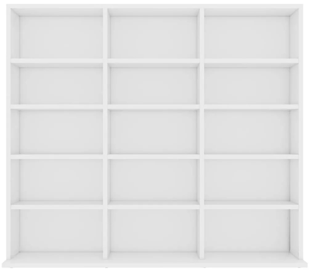 Armário para CD 100x23x89,5 cm derivados de madeira branco