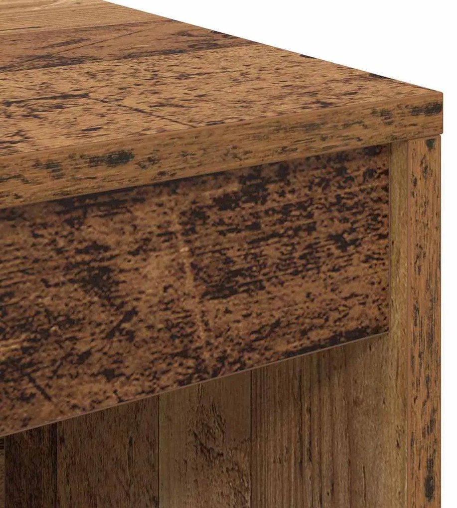 Mesa com Armazenamento Madeira Velha Madeira Derivada