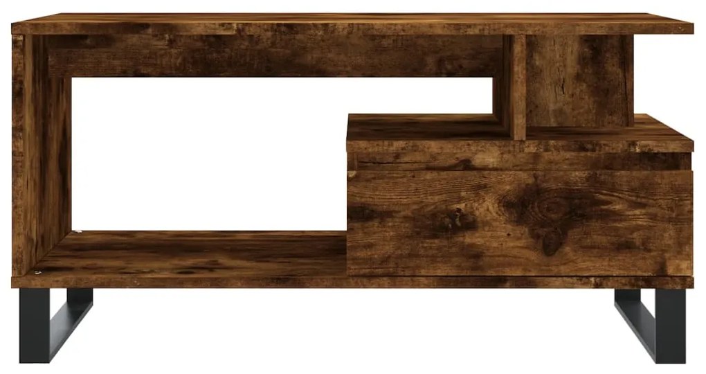 Mesa de centro 90x49x45 cm derivados madeira carvalho fumado