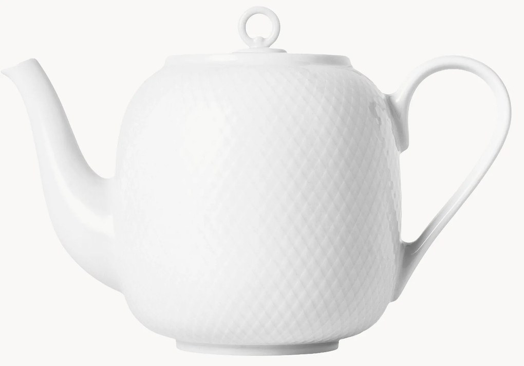 Bule de chá em porcelana com padrão estruturado Rhombe, 1,9 L