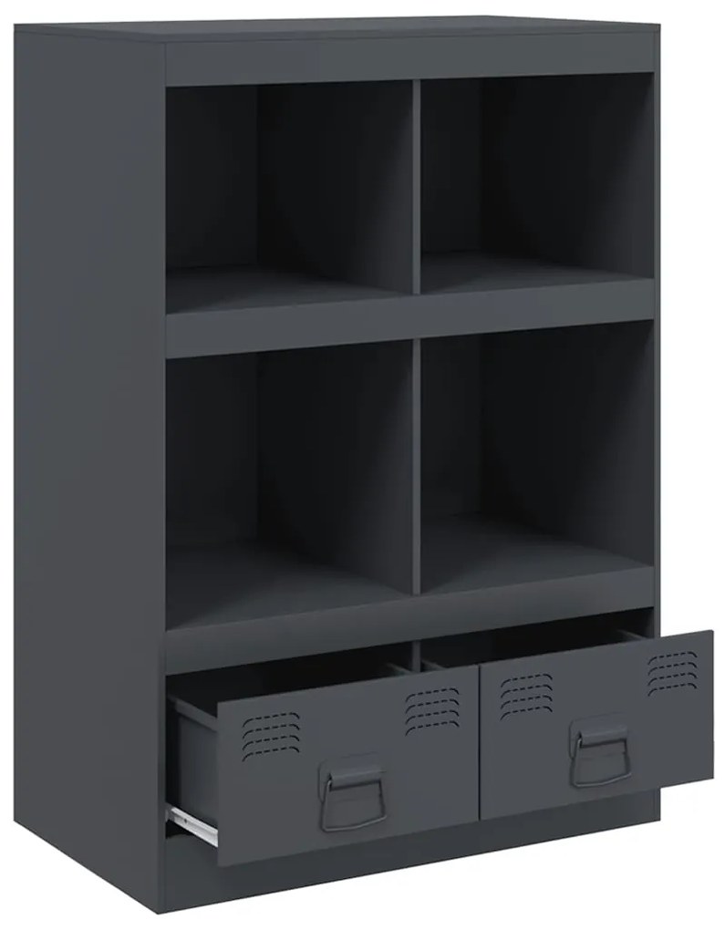 Aparador alto 67x39x95 cm aço antracite