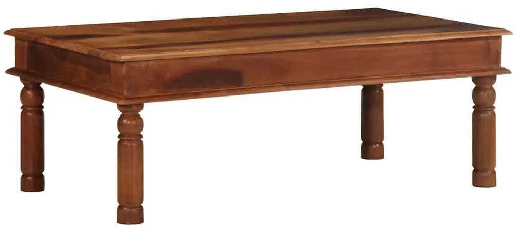 Mesa de centro 110x60x40 cm madeira maciça de acácia