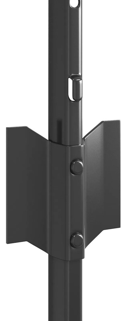 Postes de Cerca 44 pcs U-Channel Cinza 100 cm Aço