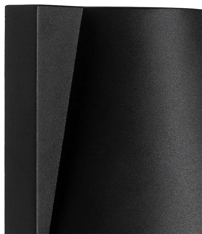 Candeeiro de pé para exterior industrial preto IP44 - Femke