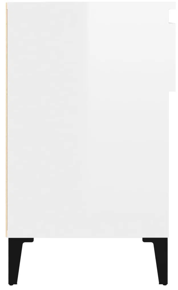 Sapateira 102x36x60 cm derivados de madeira branco brilhante
