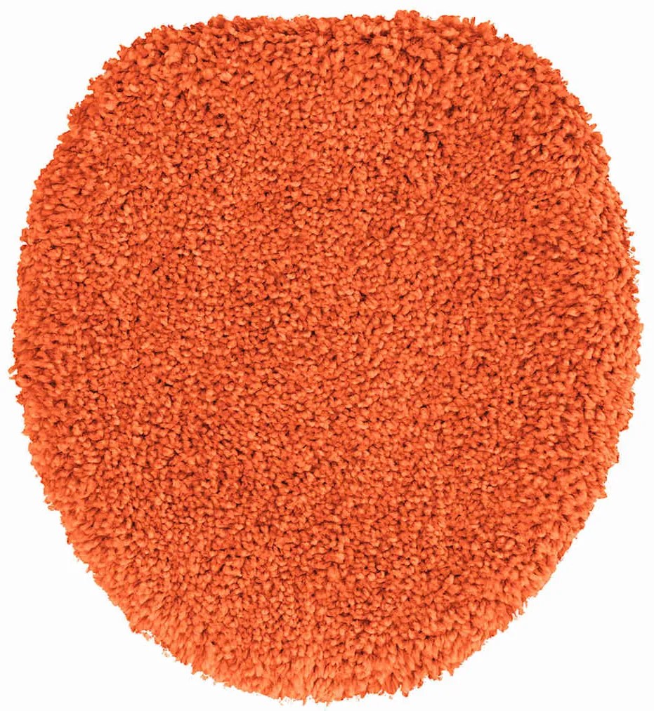 Conjunto de Tapete de Banho em 3 Peças Laranja Polipropileno Antiderra