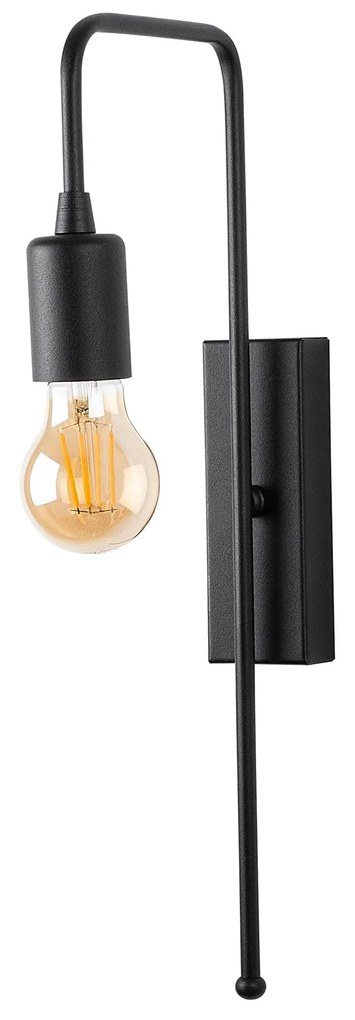 Candeeiro de Parede Mum – Preto – 6 x 22 cm
