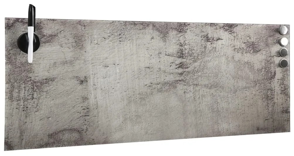 Quadro magnético em vidro para parede 60x20 cm