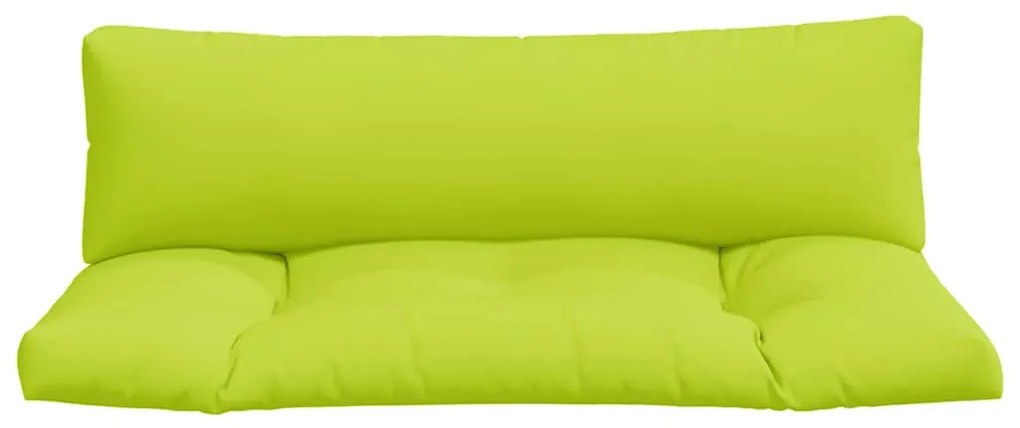 Almofadões para móveis de paletes 2 pcs tecido verde brilhante