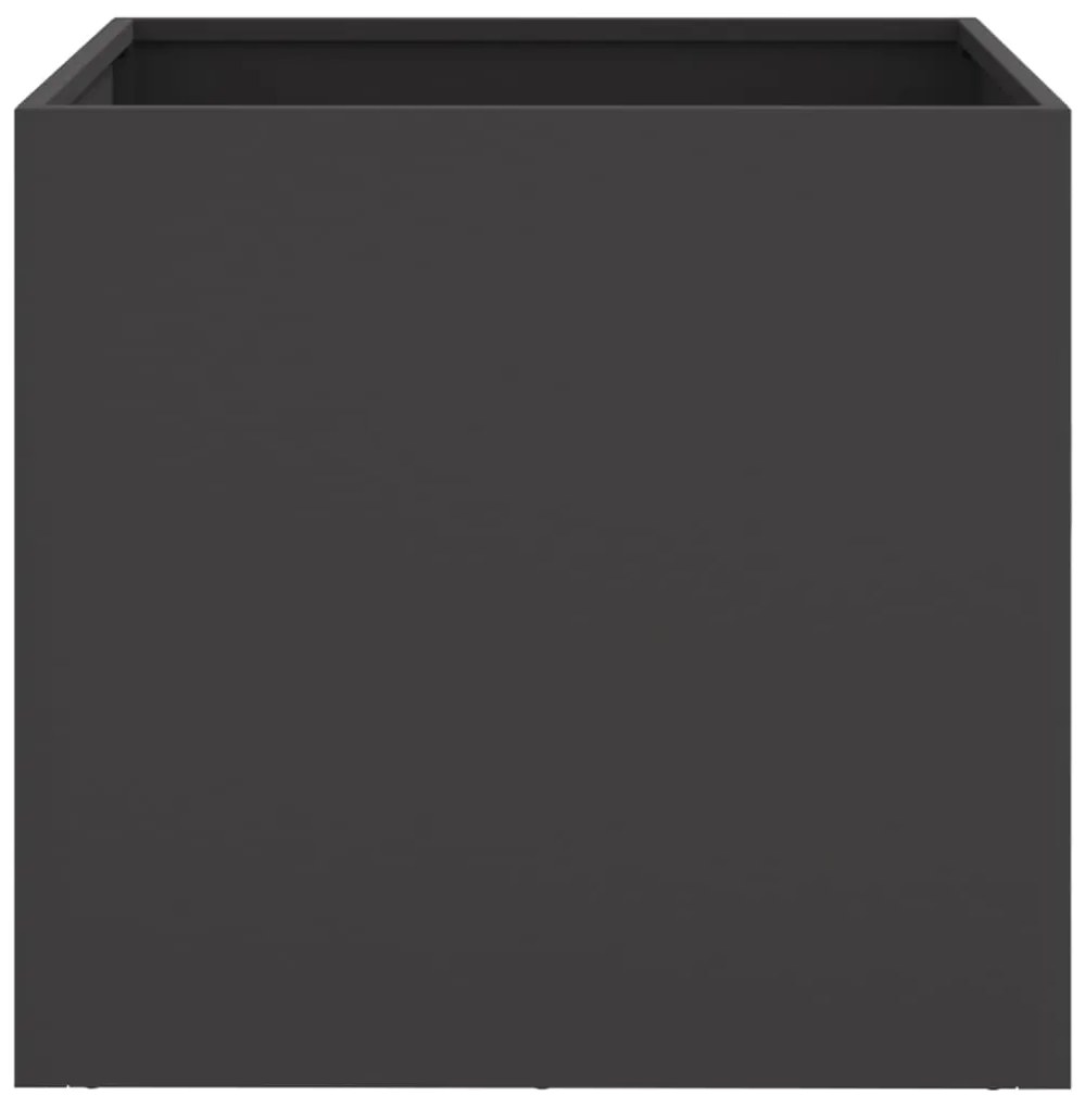 Vaso/floreira 42x40x39 cm aço preto