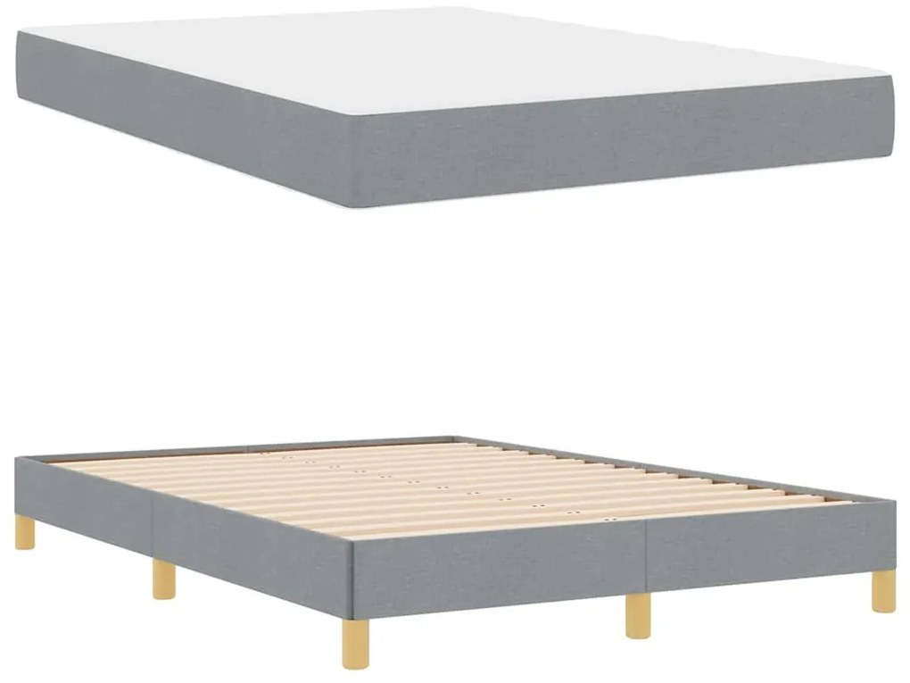 Cama Box Taupe, Marrom 140 x 200 cm