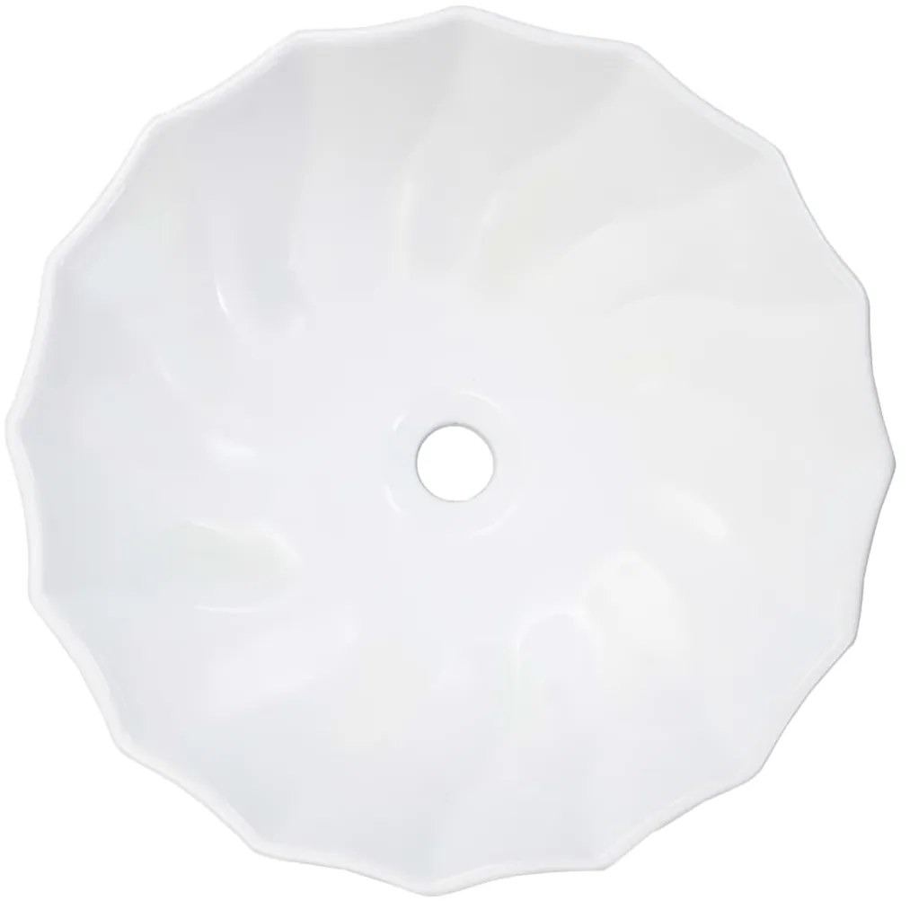 Lavatório 46x17 cm cerâmica branco