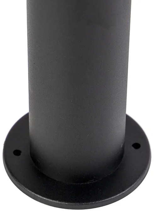 Candeeiro de exterior moderno preto 100 cm IP44 com LED - Roxy