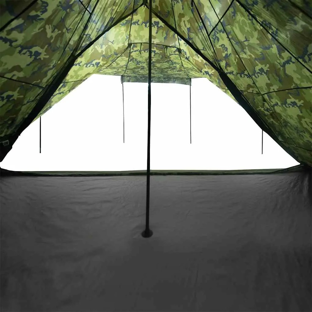 Tenda familiar tipi para 6 pessoas impermeável camuflagem
