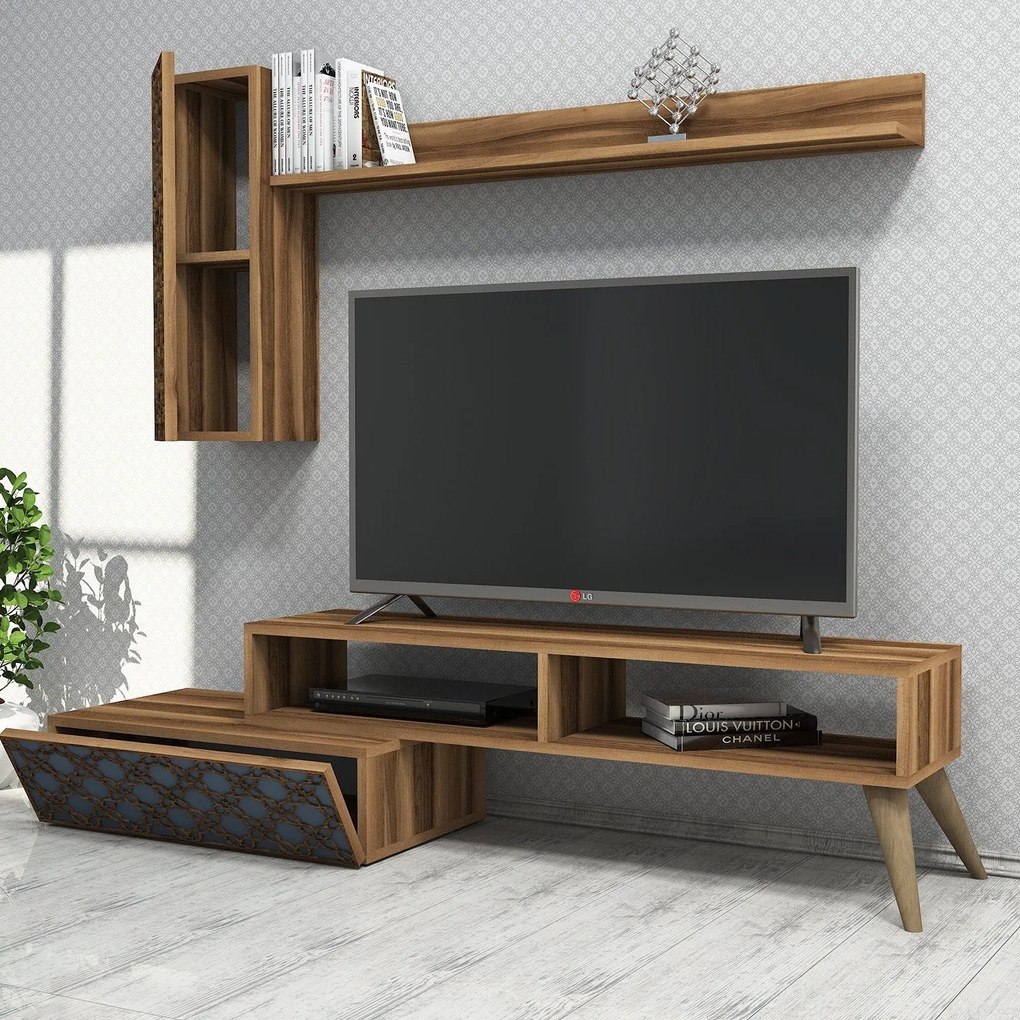 Unidade TV Planet – Nogueira – 150 x 37,8 x 37,2 cm