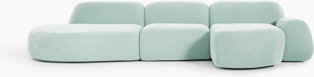 Sofá de canto modular com chaise longue Wolke (4 lugares)