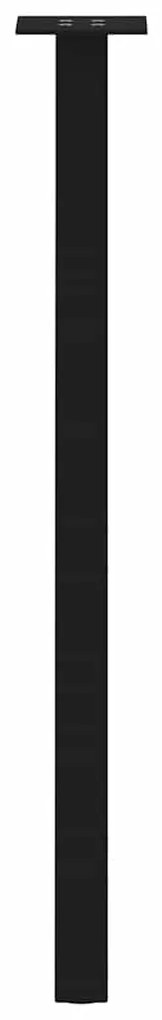 Pés de mesa de console 4 peças, preto, 72 cm, aço