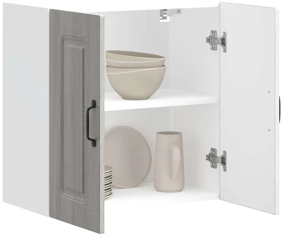 vidaXL Armário de parede de cozinha Kalmar sonoma cinzento