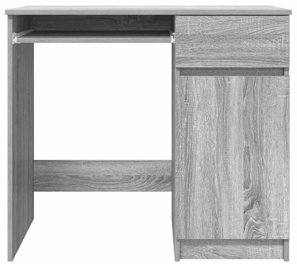Secretária 86x49x76 cm derivados de madeira cinzento sonoma