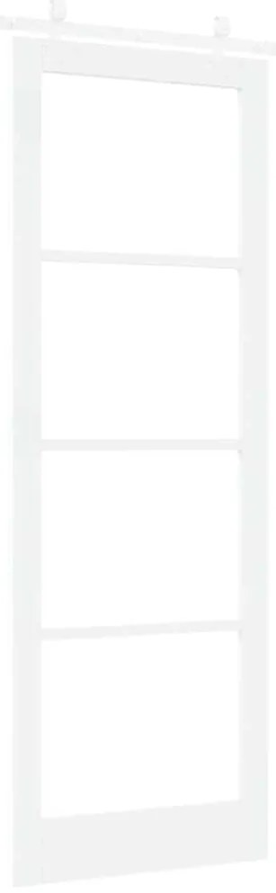 Porta Deslizante vidaXL com Conjunto de Hardware Branco 83x232 cm Made