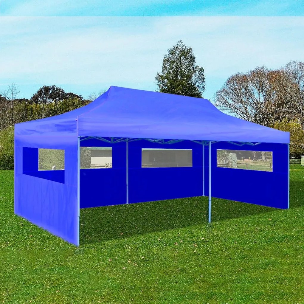 41583 vidaXL Tenda pop-up dobrável 3 x 6 m azul