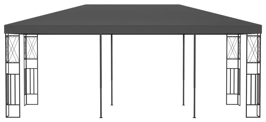 Gazebo 3x6 m tecido antracite