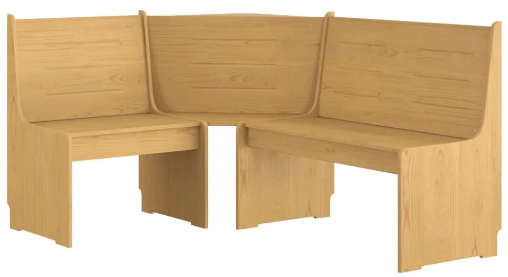 3 pcs conjunto de jantar REINE pinho maciço castanho mel